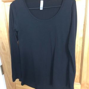 XS LulaRoe Black long sleeve top
